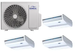 Boreal 36,000 BTU 21 SEER2 Tri Zone Universal Floor/Ceiling Mini Split System (12k, 12k, 12k ) 208-230V