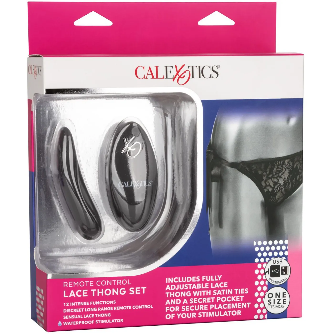 CalExotics Remote Control Vibrating Lace Thong