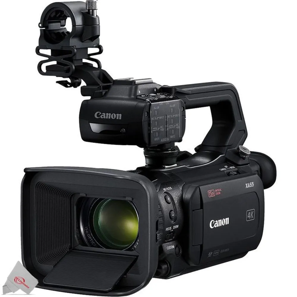 Canon XA55 UHD 4K30 8.29MP, 1" CMOS Sensor Camcorder with Dual-Pixel Autofocus PAL with Accessory Kit