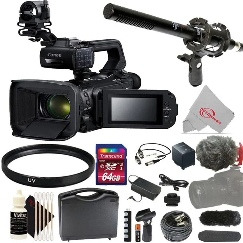 Canon XA55 UHD 4K30 8.29MP, 1" CMOS Sensor Camcorder with Dual-Pixel Autofocus PAL with Ultimate Accessory Kit