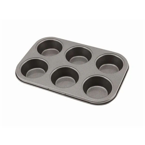 Carbon Steel Non-Stick 6 Cup Muffin Tray