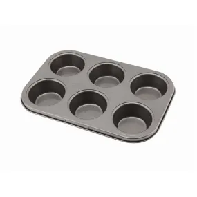 Carbon Steel Non-Stick 6 Cup Muffin Tray