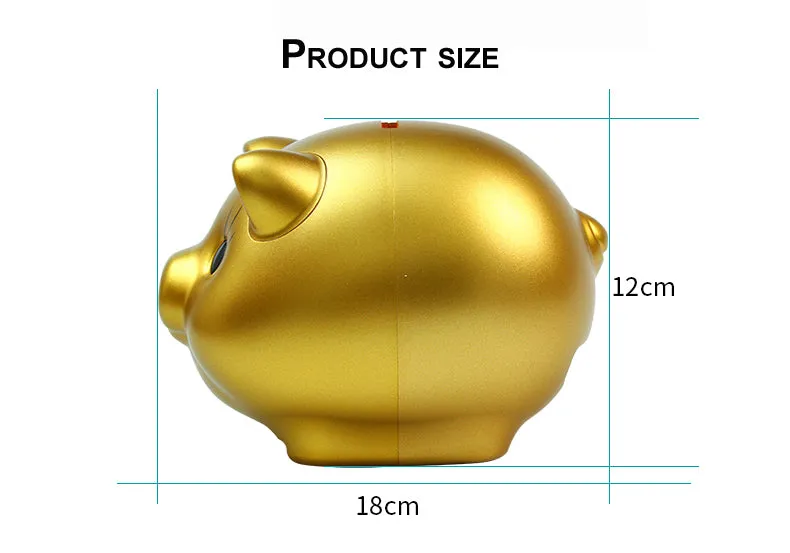 Cartoon Cute Piggy Bank Baby Monitor for Gift Coin Savings Box Live Voice & Image Video Monitoring