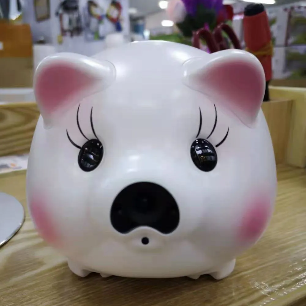 Cartoon Cute Piggy Bank Baby Monitor for Gift Coin Savings Box Live Voice & Image Video Monitoring