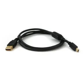 Charging cable for Nintendo Wii U Pro controller 3m USB – Black | ZedLabz