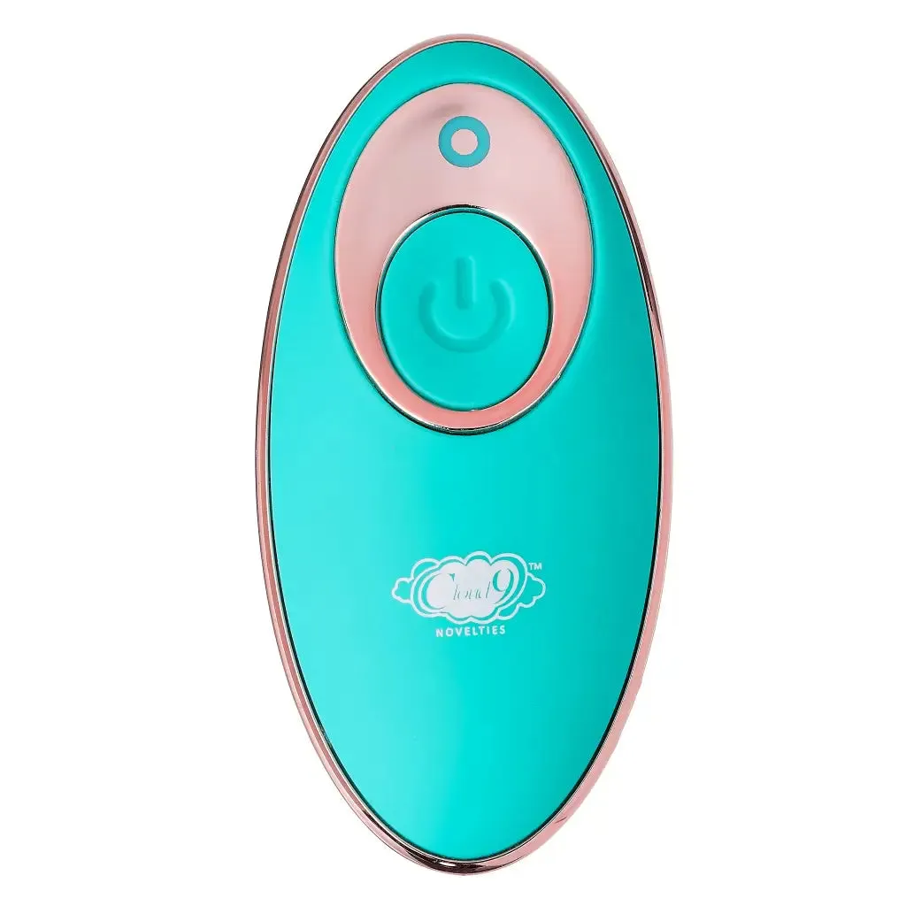 Cloud 9 Health & Wellness Wireless Remote Control Egg W/ Stroking Motion Teal