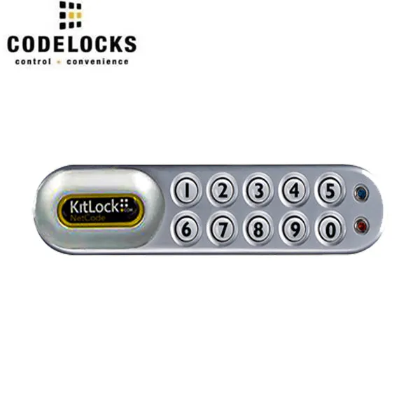 CodeLocks - KL1060 - NetCode Electronic Kit Lock - Locker Lock - Optional Handing - Silver