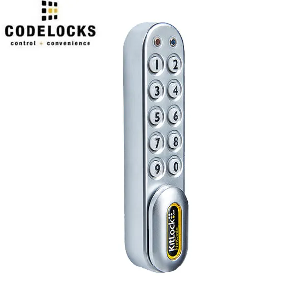 CodeLocks - KL1060 - NetCode Electronic Kit Lock - Locker Lock - Optional Handing - Silver