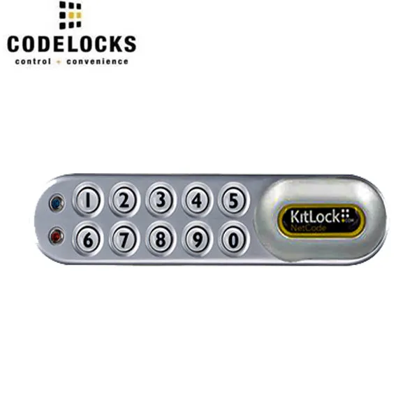 CodeLocks - KL1060 - NetCode Electronic Kit Lock - Locker Lock - Optional Handing - Silver