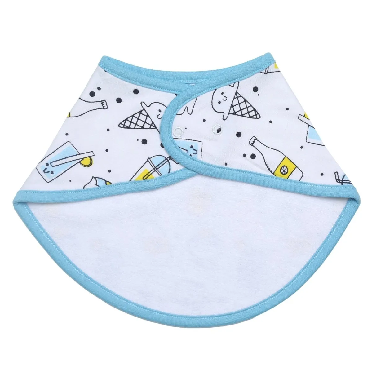 Combo of Meow Meow, Magical Unicorn, Sweet like a Doughnut and My Smoothie Feeding Bibs- (Pack of 4)