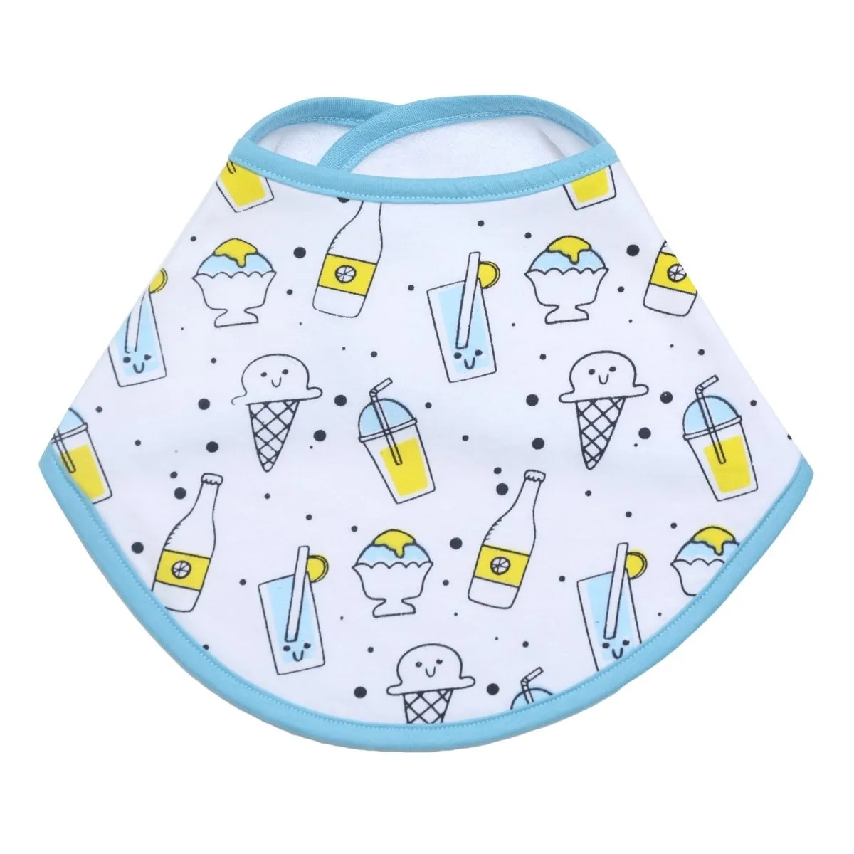 Combo of Meow Meow, Magical Unicorn, Sweet like a Doughnut and My Smoothie Feeding Bibs- (Pack of 4)