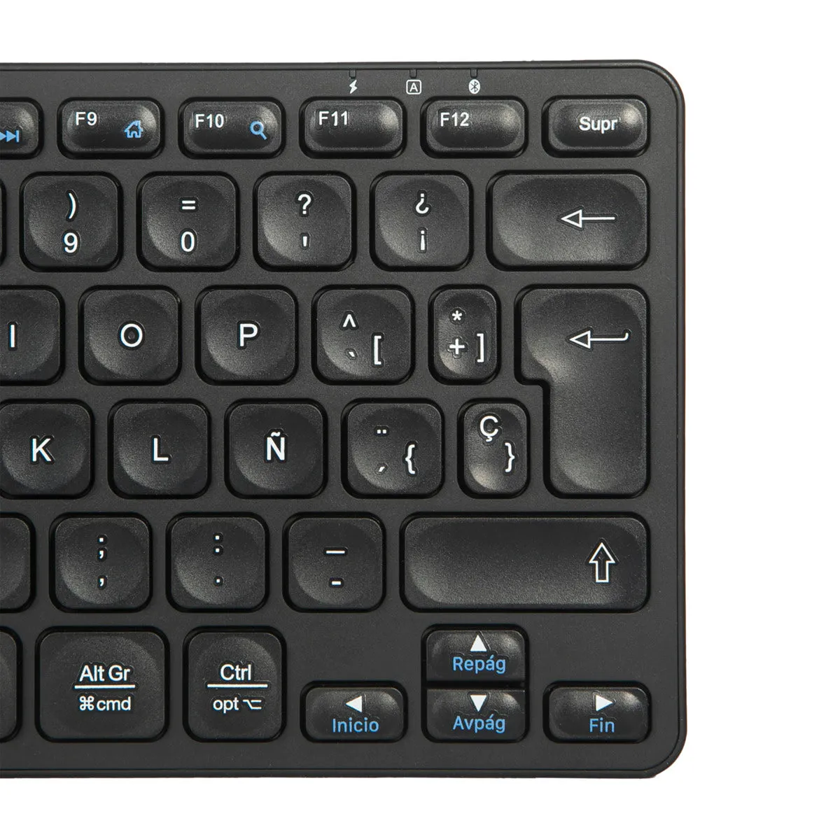 Compact Multi-Device Bluetooth® Antimicrobial Keyboard (ES)