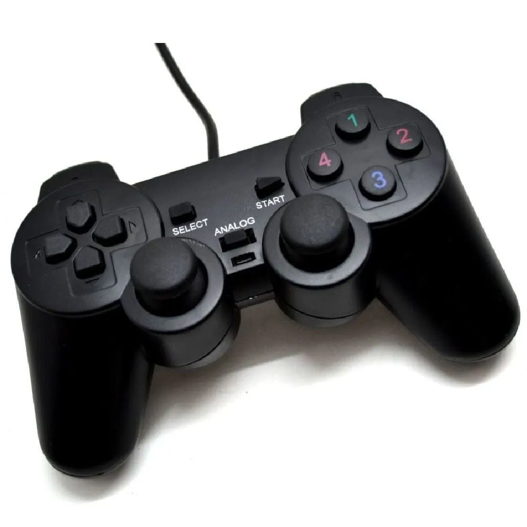 CONQUEROR -  Game Controller Vibrating Dual Shock Wired Joystick for PS2