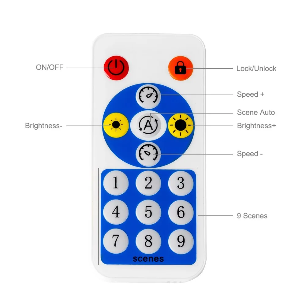 Controller WS2812B WS2811 Music App Built In Mic 2 4 8 Signal Ports Addressable RGB Pixels LED Light Strip IOS Android DC5V-24V