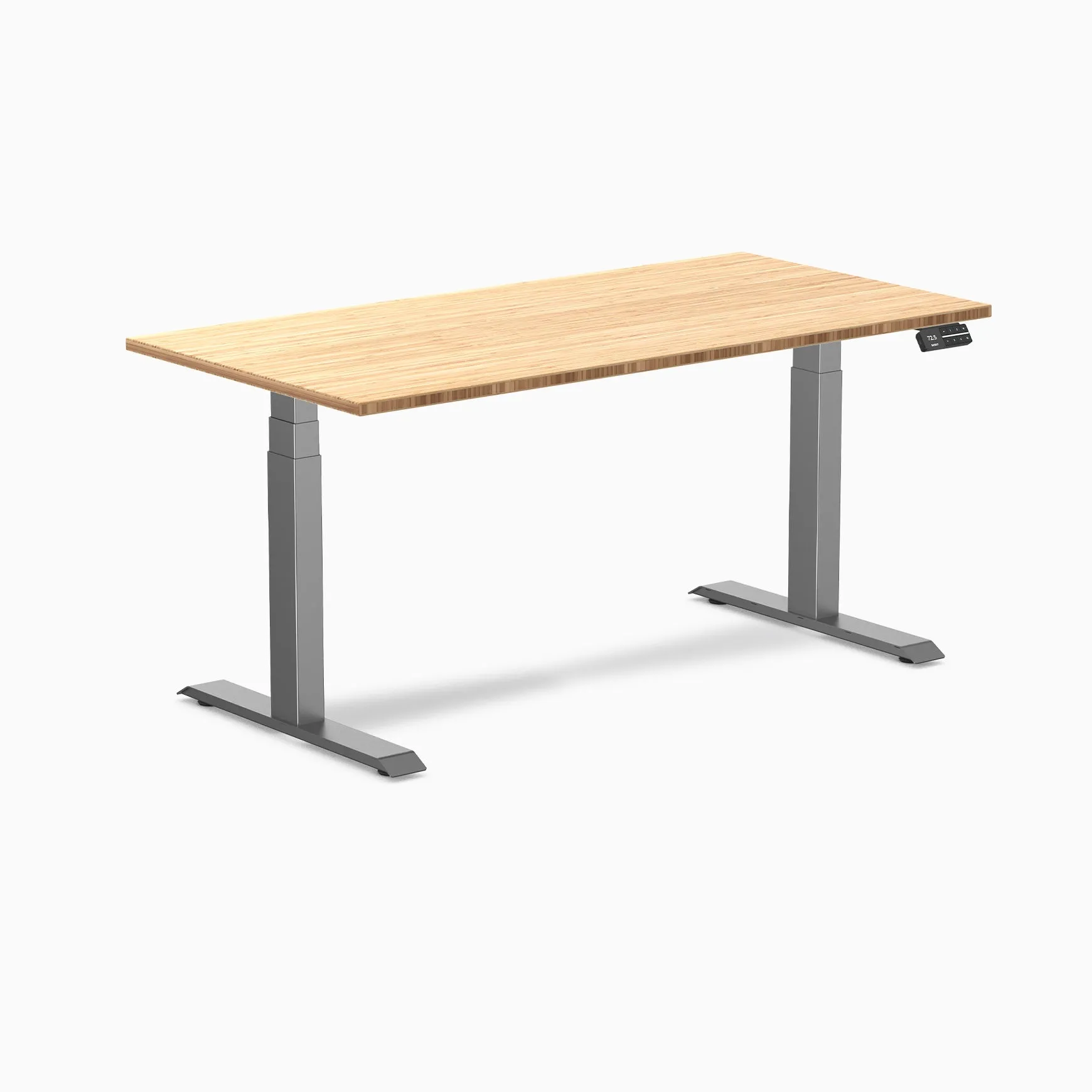 Desky Dual Bamboo Sit Stand Desk