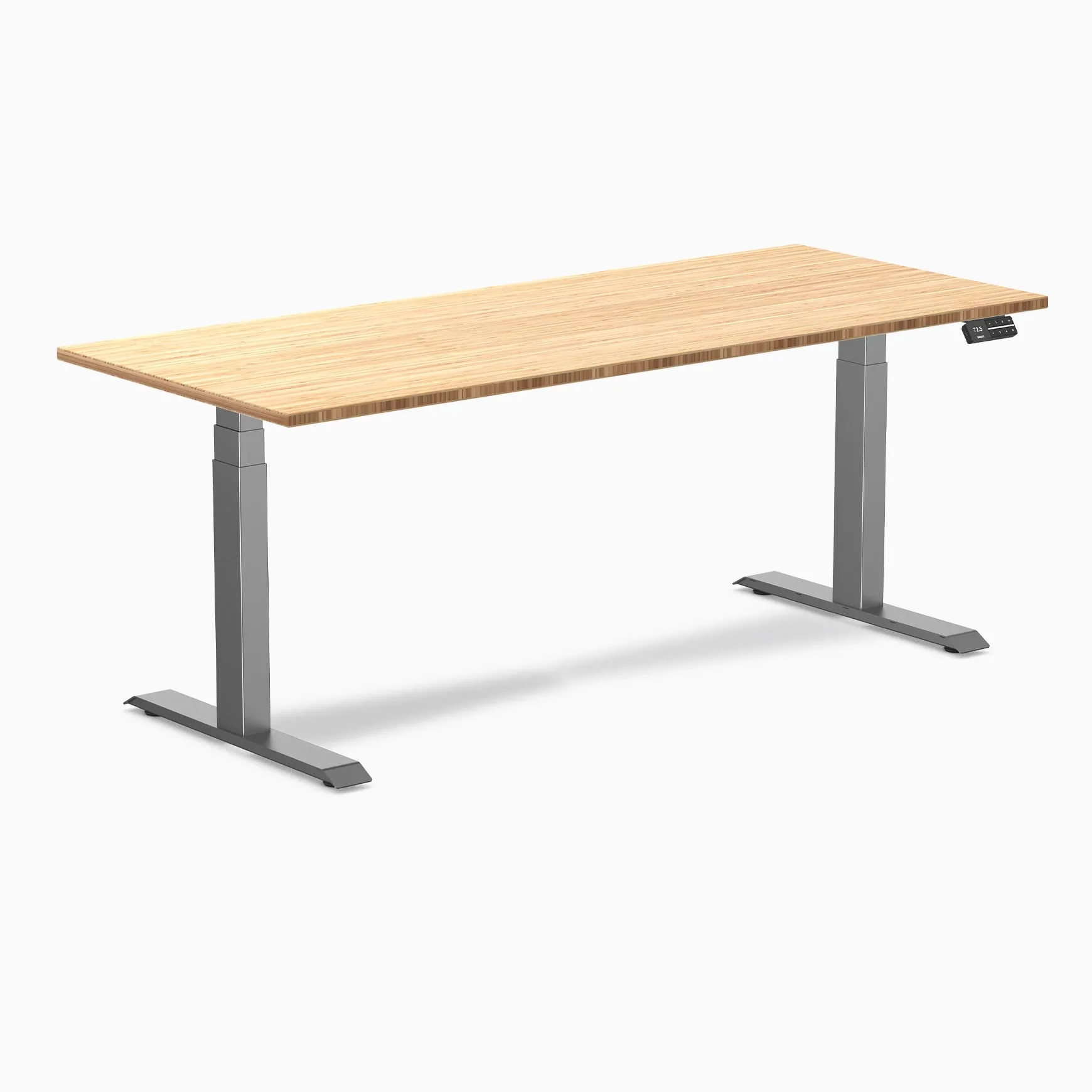 Desky Dual Bamboo Sit Stand Desk