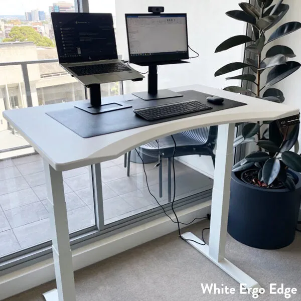 Desky Dual Ergo Edge Sit Stand Desk