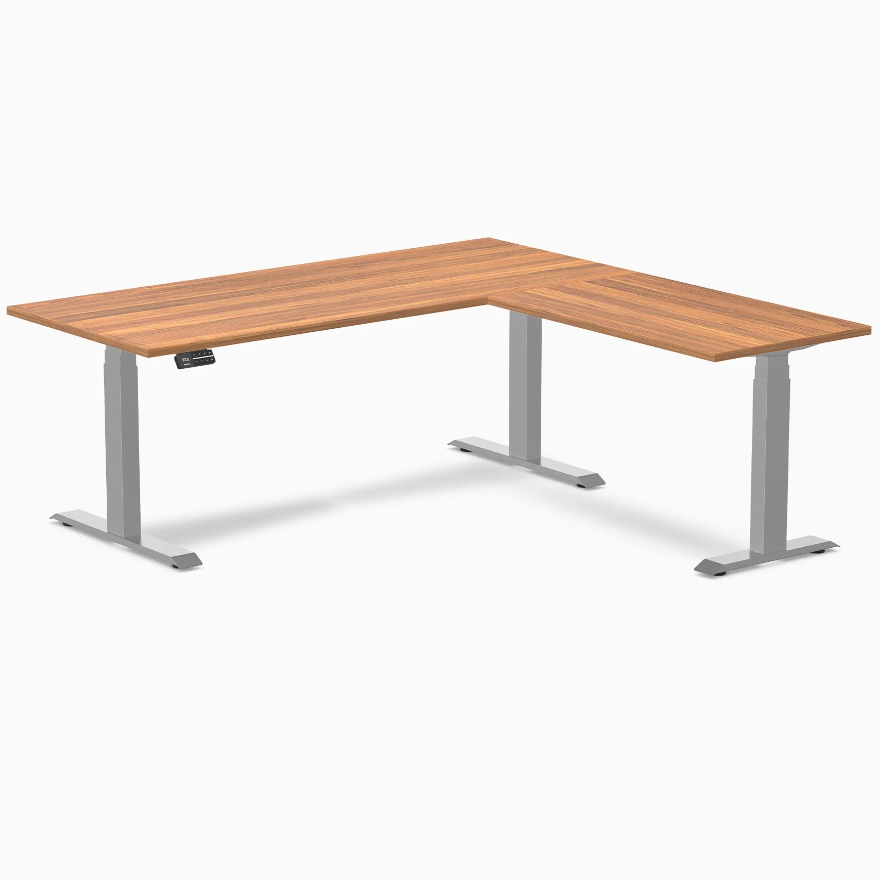 Desky Eco L-Shape Laminate Sit Stand Desk