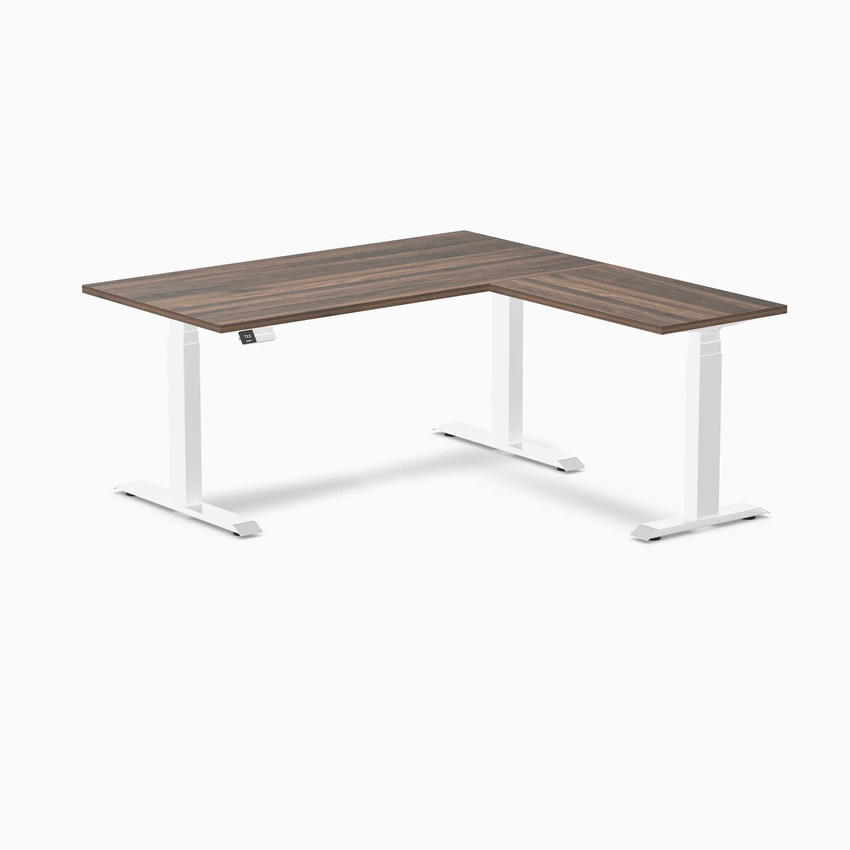 Desky Eco L-Shape Laminate Sit Stand Desk