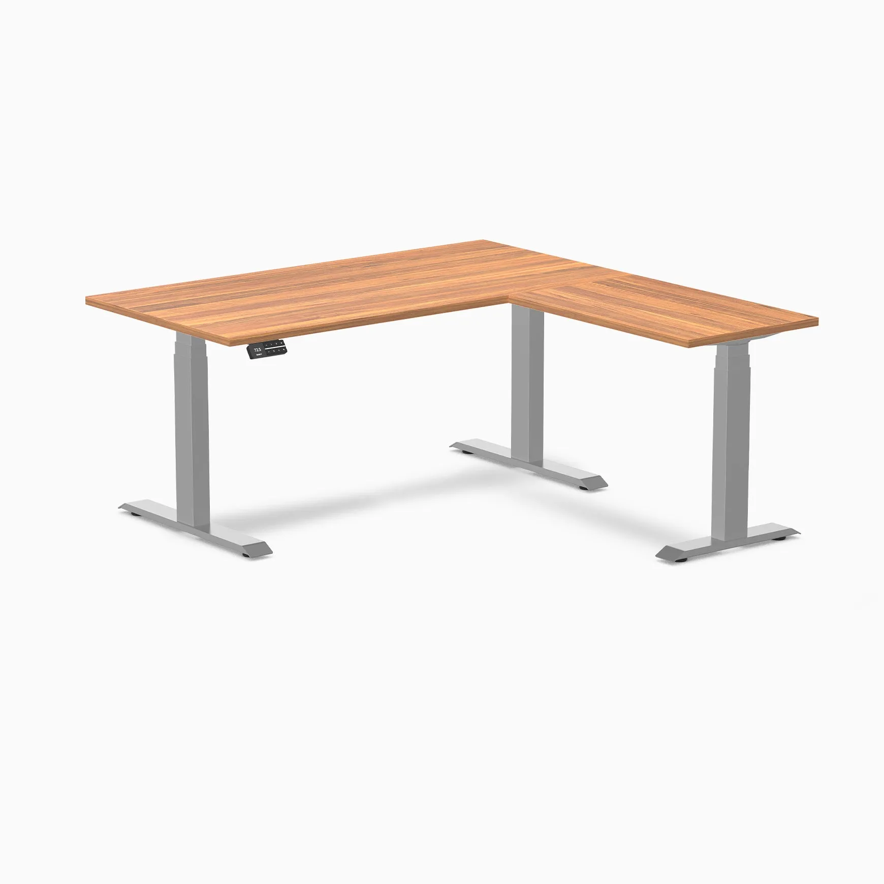 Desky Eco L-Shape Laminate Sit Stand Desk