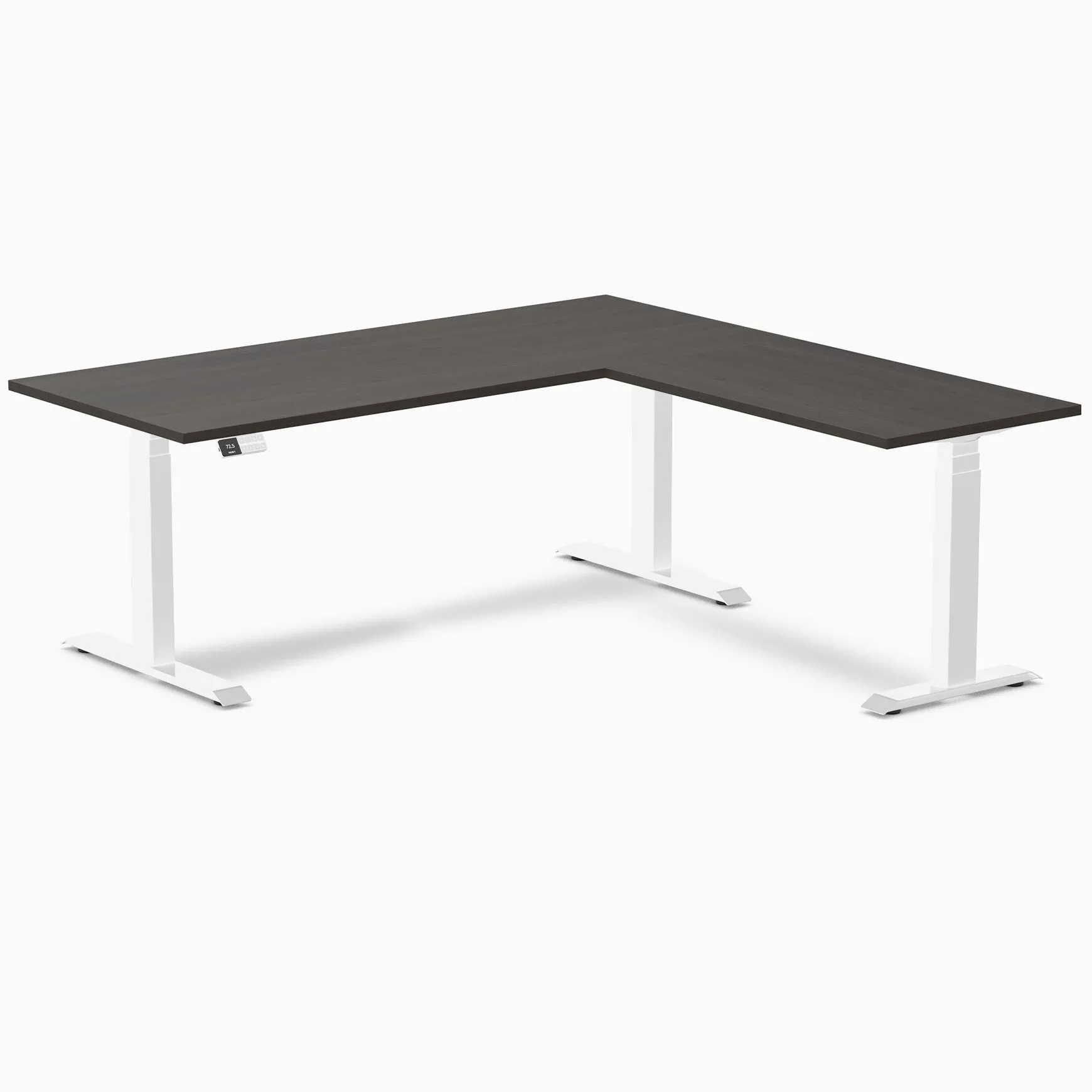 Desky Eco L-Shape Laminate Sit Stand Desk