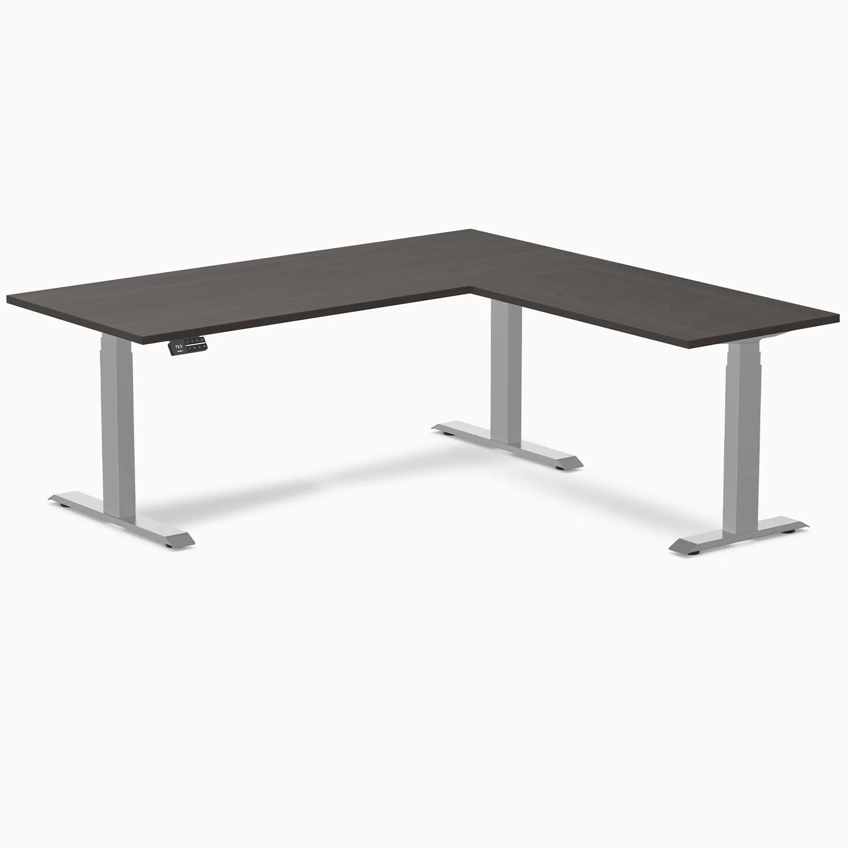 Desky Eco L-Shape Laminate Sit Stand Desk