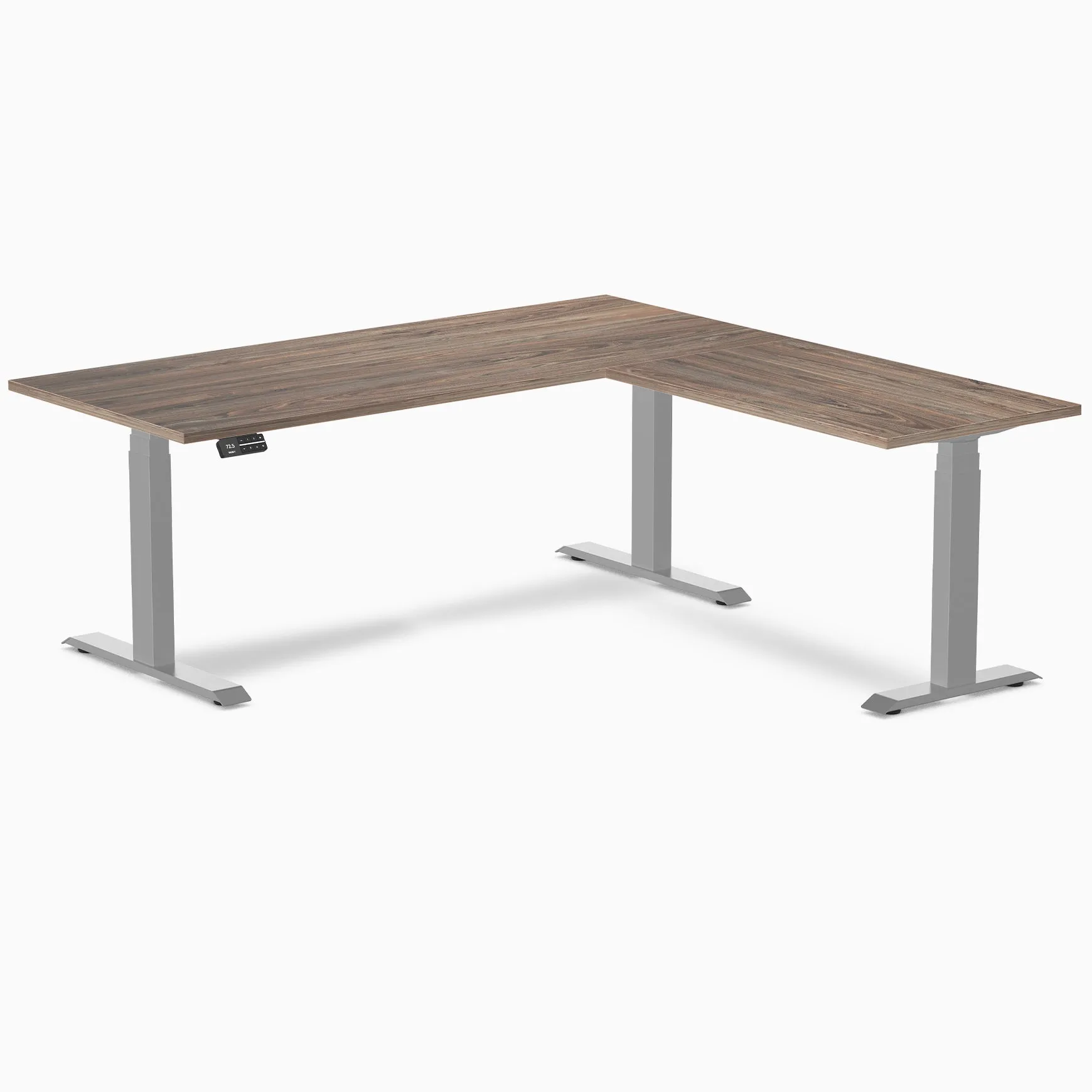 Desky Eco L-Shape Laminate Sit Stand Desk