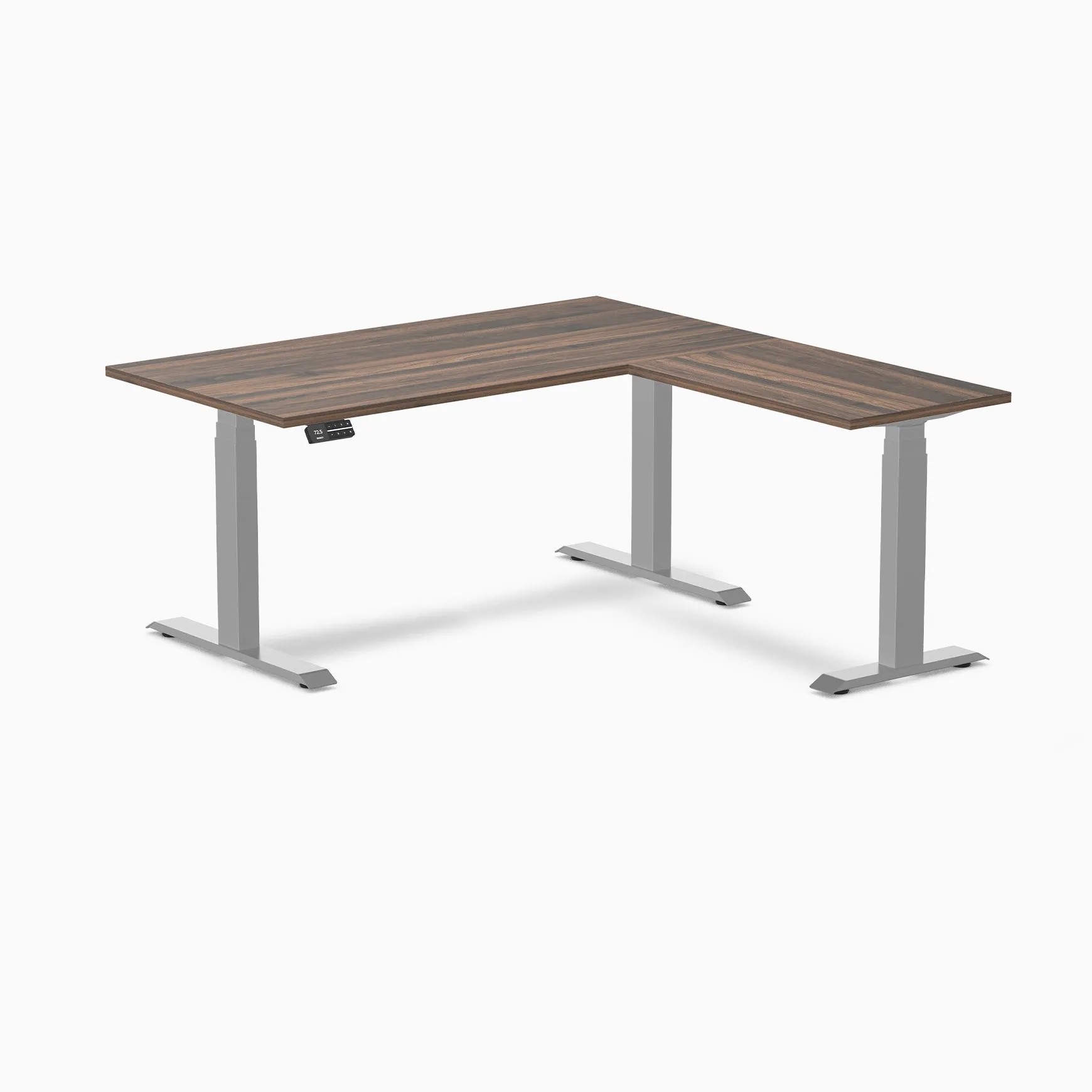 Desky Eco L-Shape Laminate Sit Stand Desk