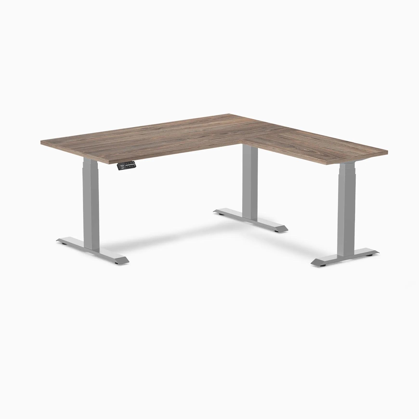 Desky Eco L-Shape Laminate Sit Stand Desk