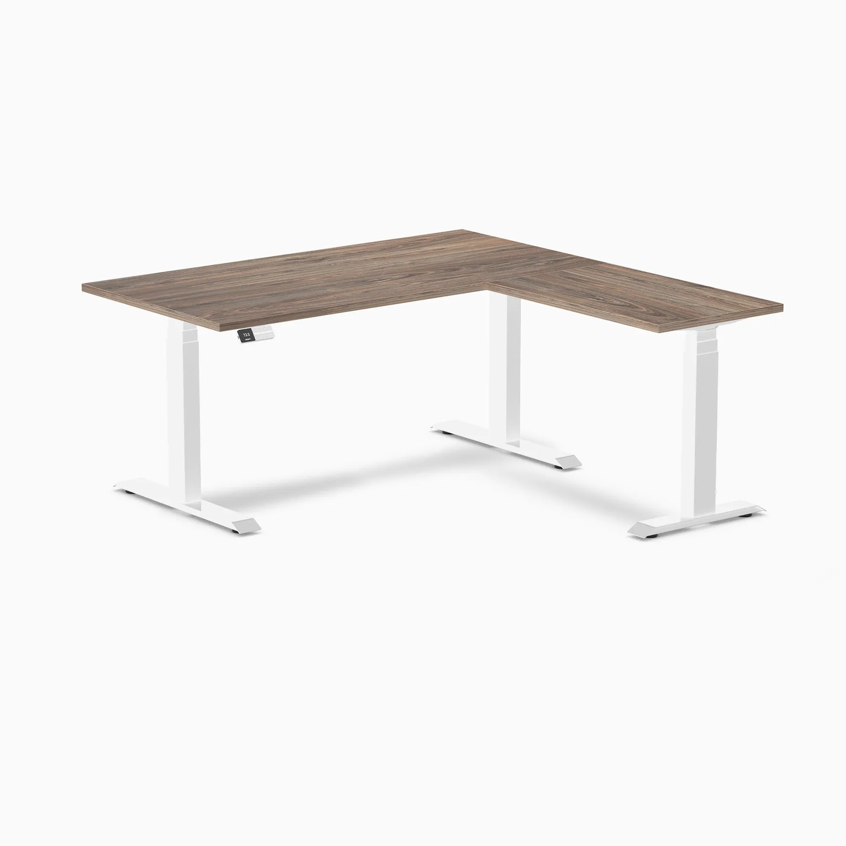 Desky Eco L-Shape Laminate Sit Stand Desk