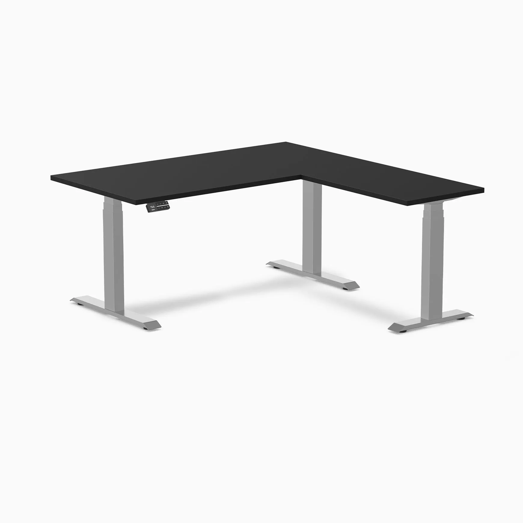 Desky Eco L-Shape Laminate Sit Stand Desk