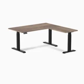 Desky Eco L-Shape Laminate Sit Stand Desk