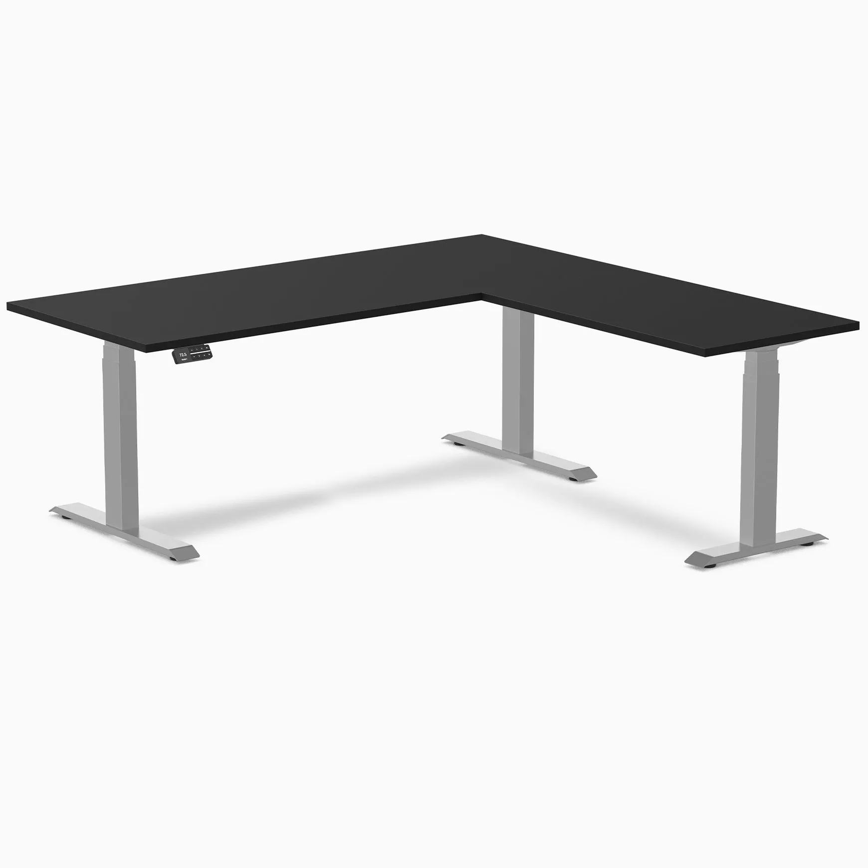 Desky Eco L-Shape Laminate Sit Stand Desk