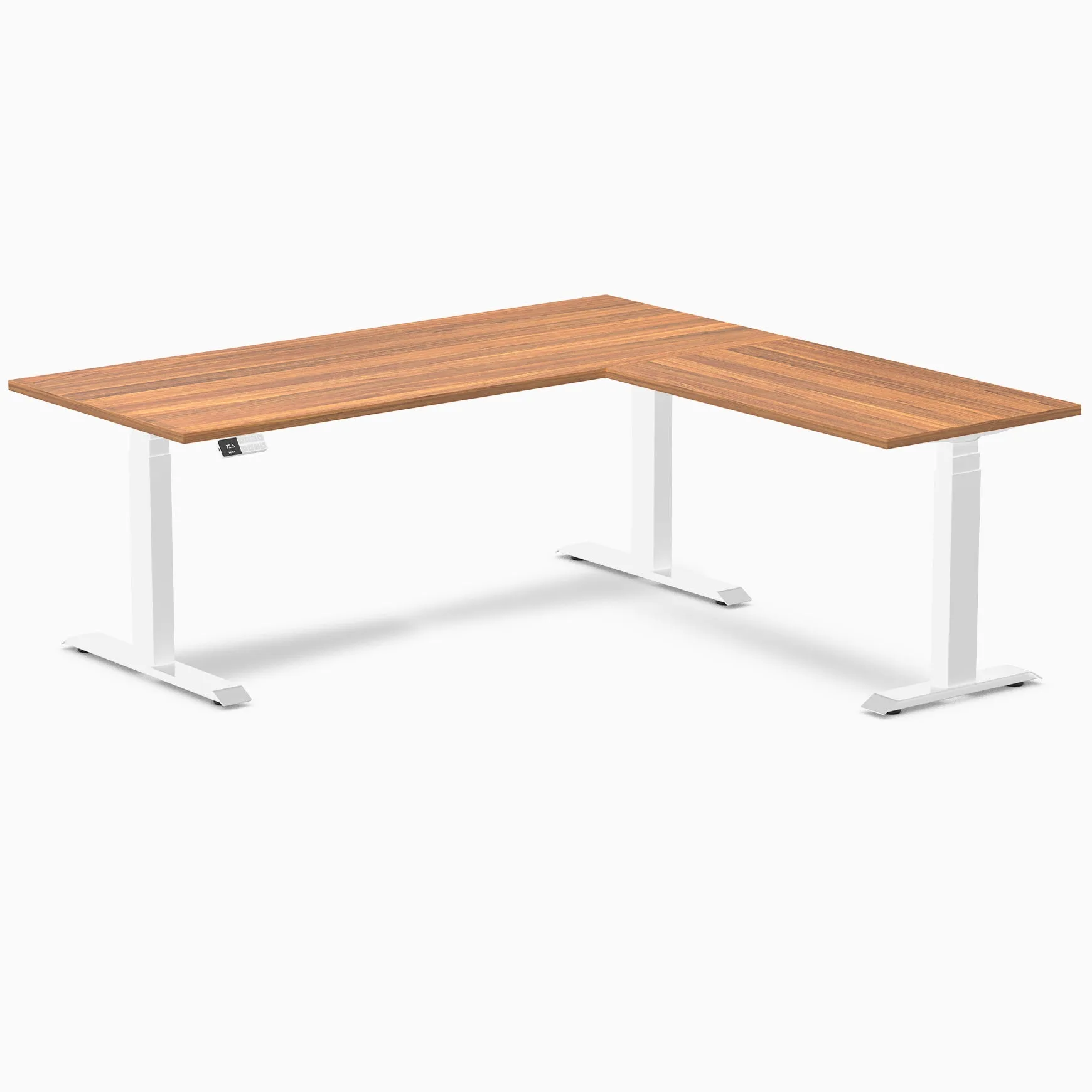 Desky Eco L-Shape Laminate Sit Stand Desk