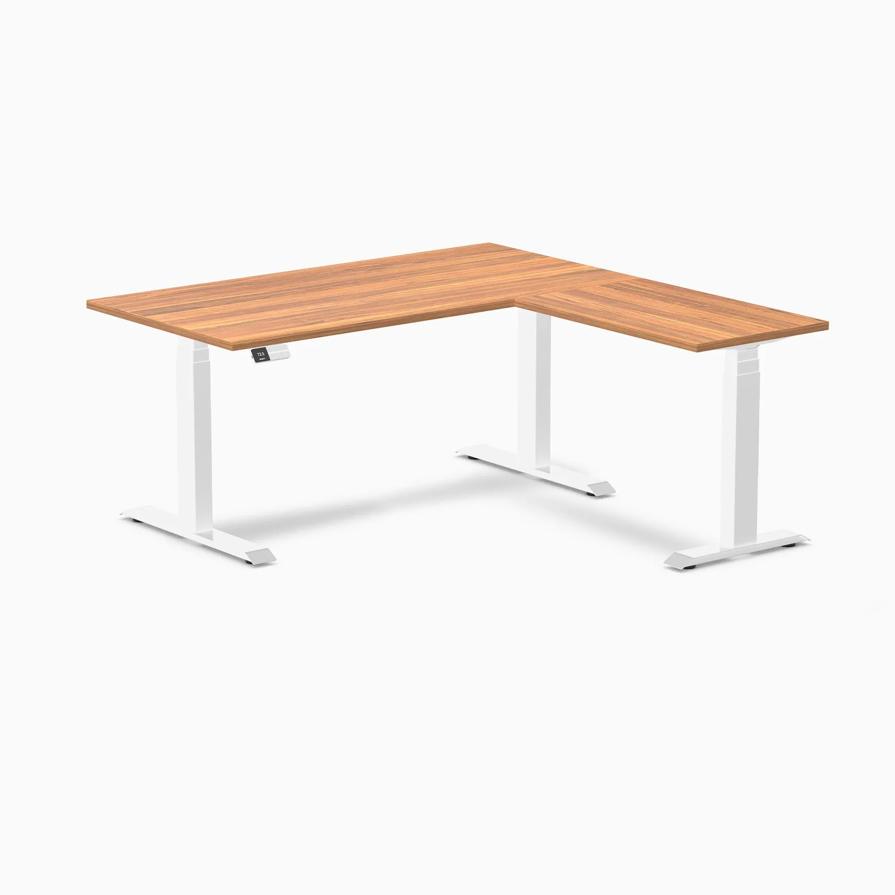 Desky Eco L-Shape Laminate Sit Stand Desk