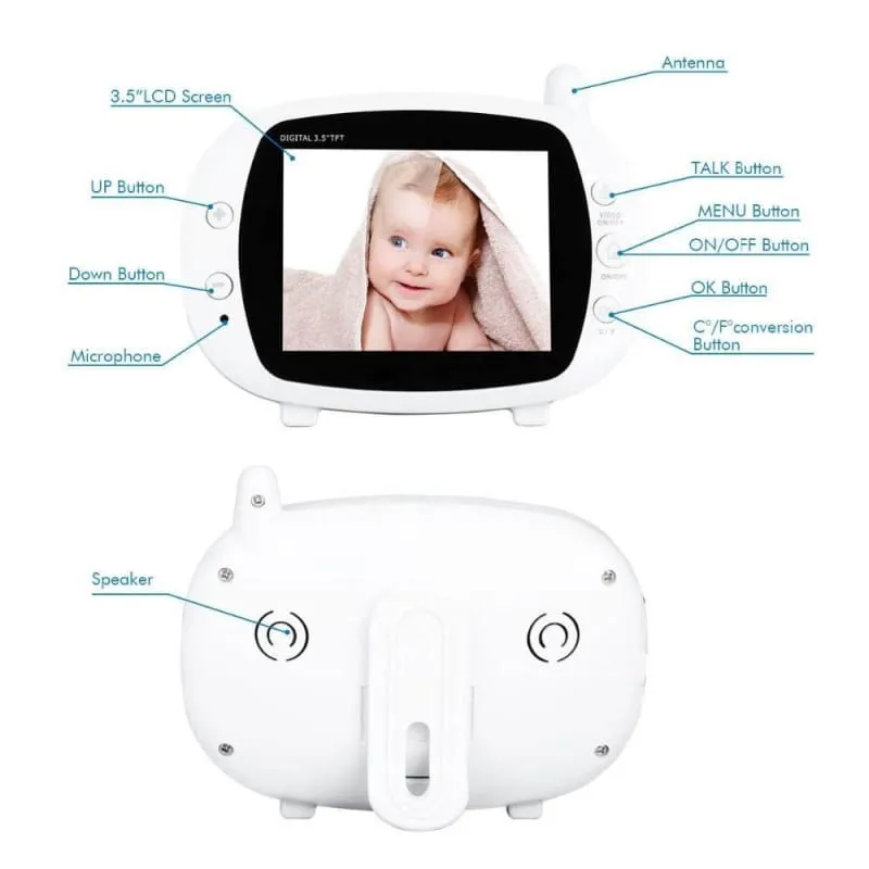 Digital Wireless Baby Monitor with LCD Display