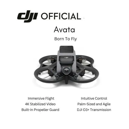 DJI Avata With Build In Propeller Guard 4K Camera Drone FREE Backpack- 1 Year Local DJI Warranty