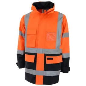 Dnc Workwear Hi-vis “h” Pattern 2t Bio-motion Tape Jacket - 3962