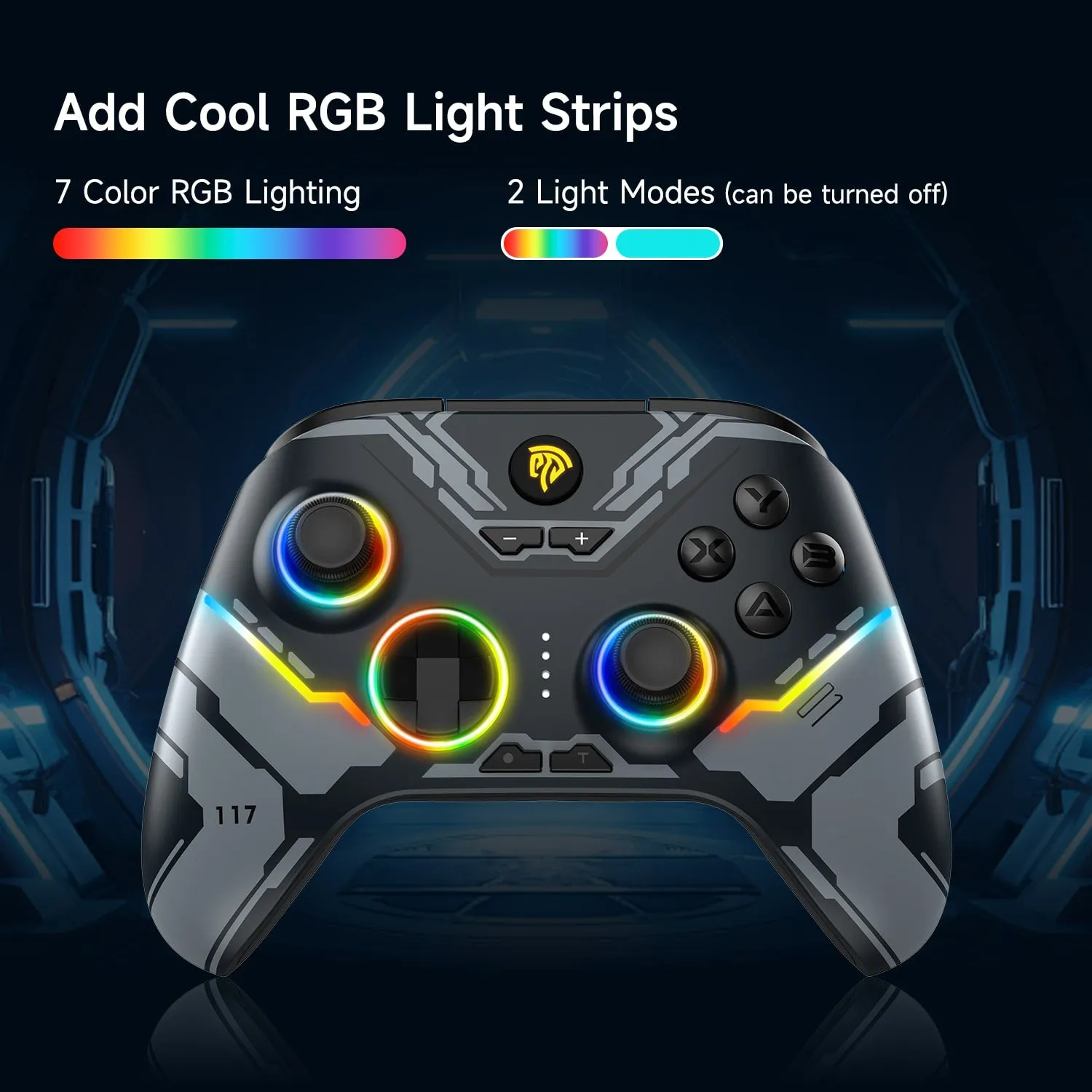 EasySMX® X15 RGB Controller With Hall Trigger and Hall Joystick