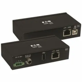 Eaton Tripp Lite Series 1-Port Industrial USB over Cat6 Extender, ESD Protection, PoC - USB 2.0, Mountable, 330 ft., TAA