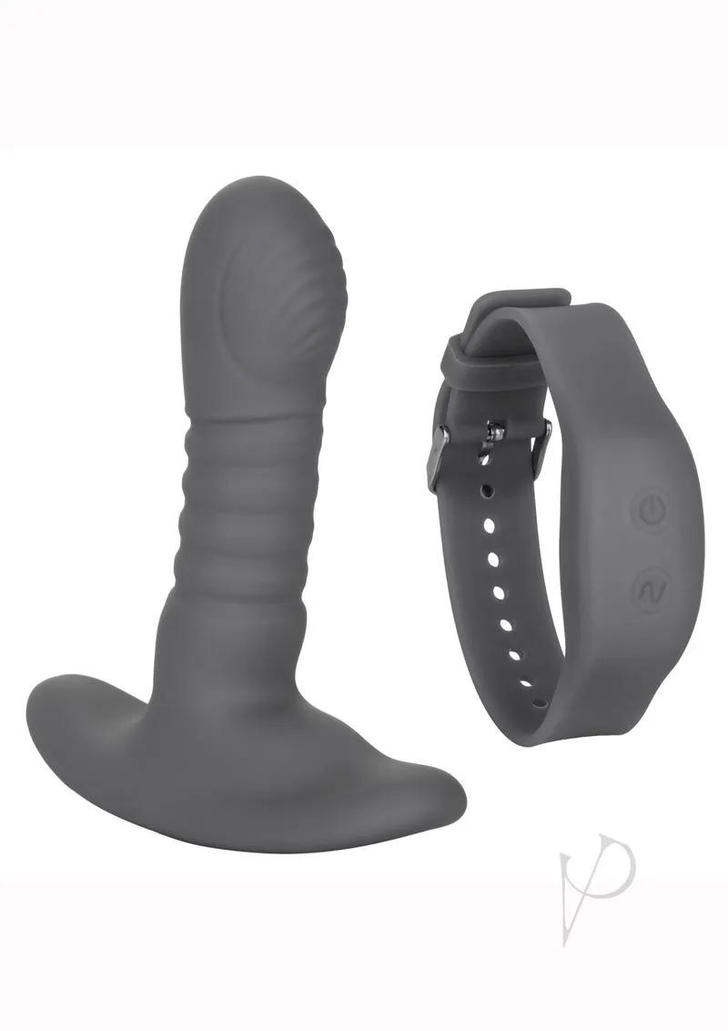 Eclipse Silicone Rechargeable Wristband Remote Thrusting Rotator Probe