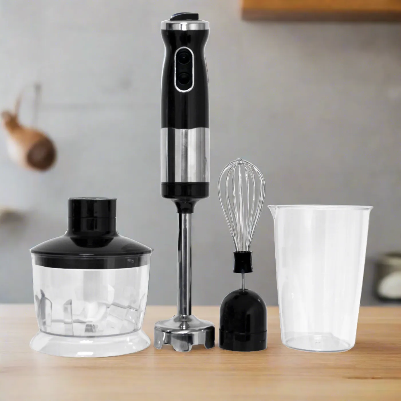 Electric Stick Blender Hand Blenders/Mixer 700ml Chopper - Black