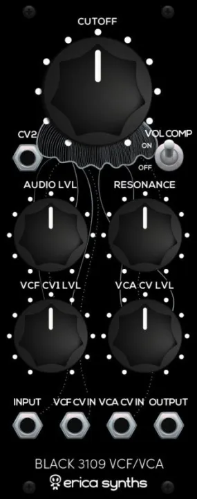 Erica Synths Black 3109 VCF/VCA