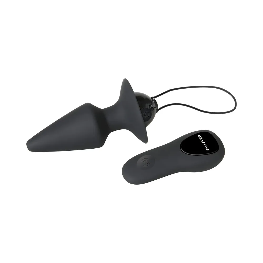 Evolved Plug & Play Remote Anal Plug - Black