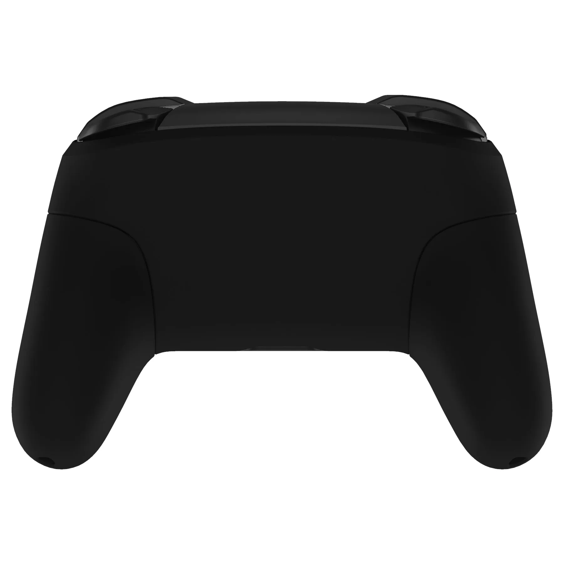 eXtremeRate Black Faceplate Backplate Handles Cover, Octagonal Gated Sticks Design DIY Replacement Grip Housing Shell for NS Switch Pro Controller - Controller NOT Included - FRE610