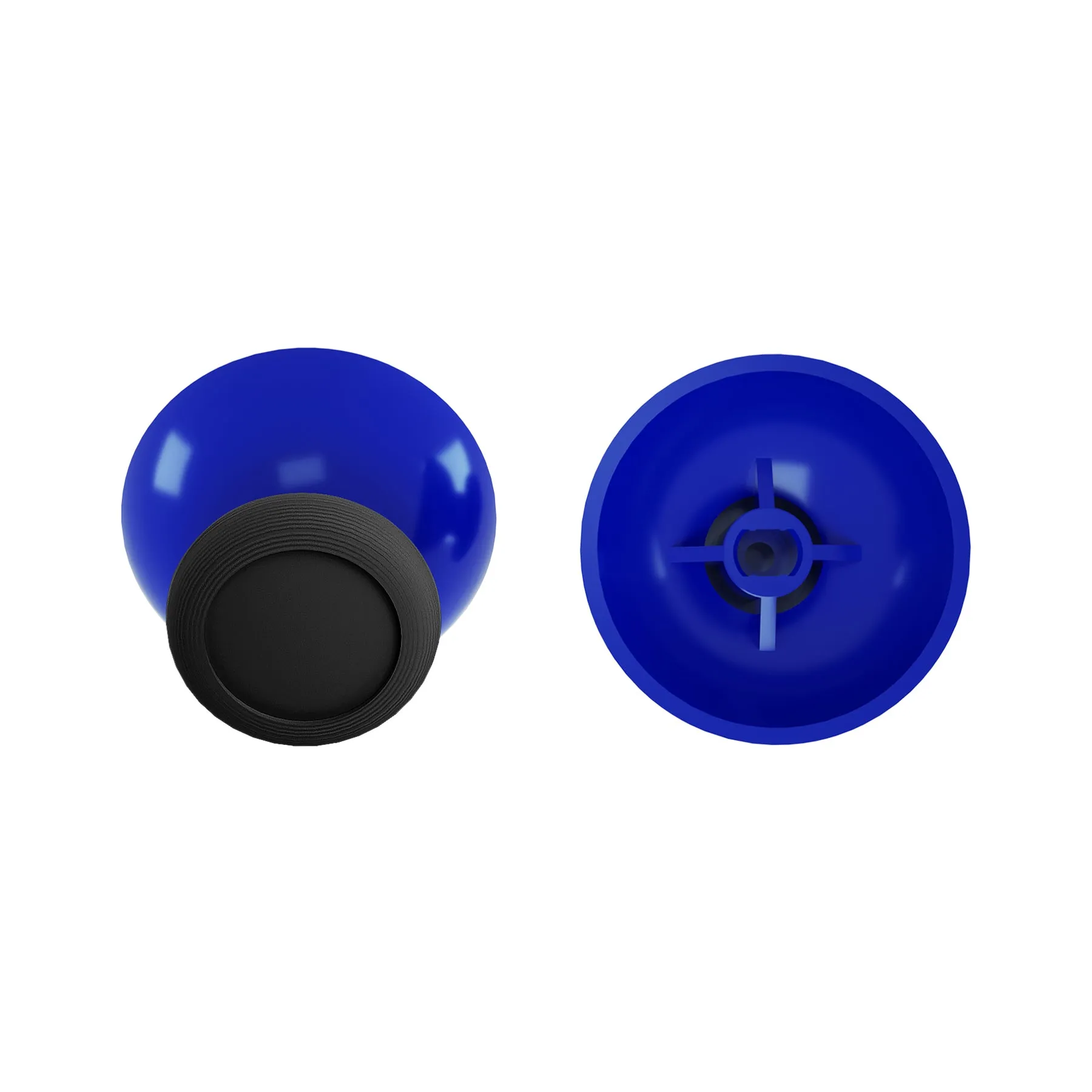 eXtremeRate Blue & Black Replacement 3D Joystick Thumbsticks, Analog Thumb Sticks with Phillips Screwdriver for Nintendo Switch Pro Controller - KRM526