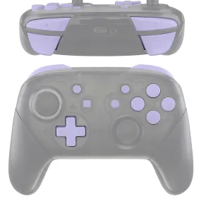 eXtremeRate DIY Replacement Full Set Buttons for Nintendo Switch Pro Controller - Light Violet - KRP310