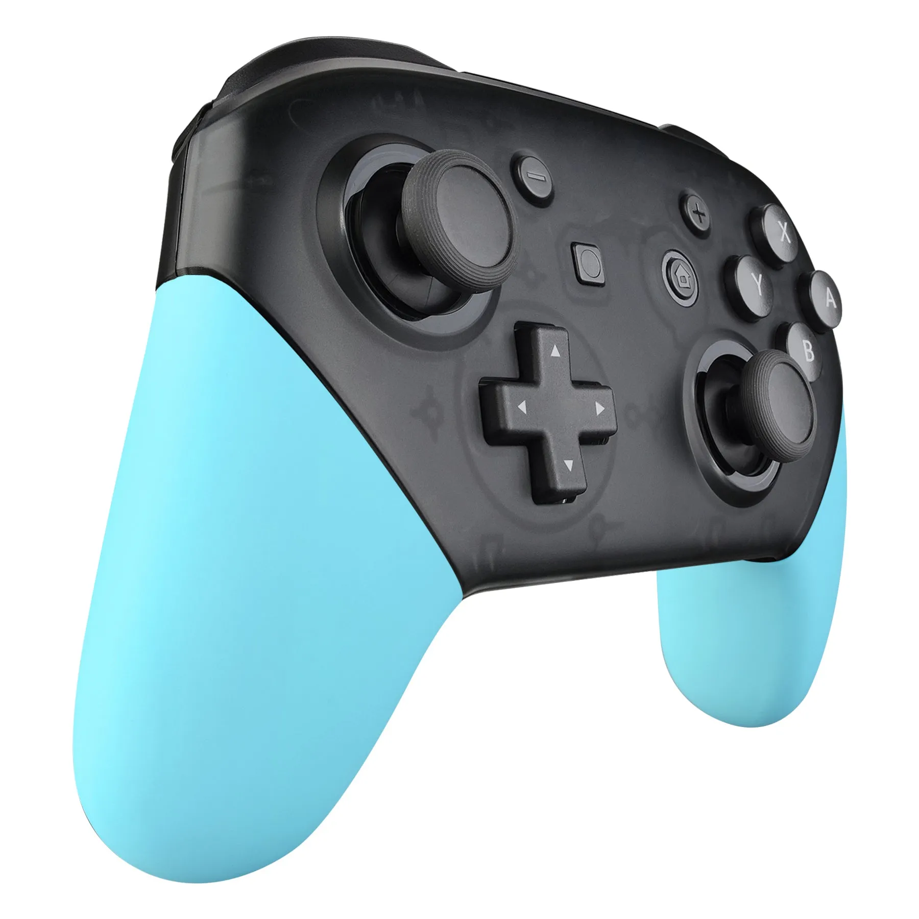 eXtremeRate Heaven Blue Replacement Handle Grips for Nintendo Switch Pro Controller, DIY Hand Grip Shell for Nintendo Switch Pro - Controller NOT Included - GRP308