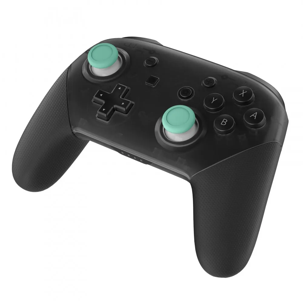 eXtremeRate Mint Green & White Dual-color Replacement 3D Joystick Thumbsticks, Analog Thumb Sticks with Phillips Screwdriver for Nintendo Switch Pro Controller - KRM506