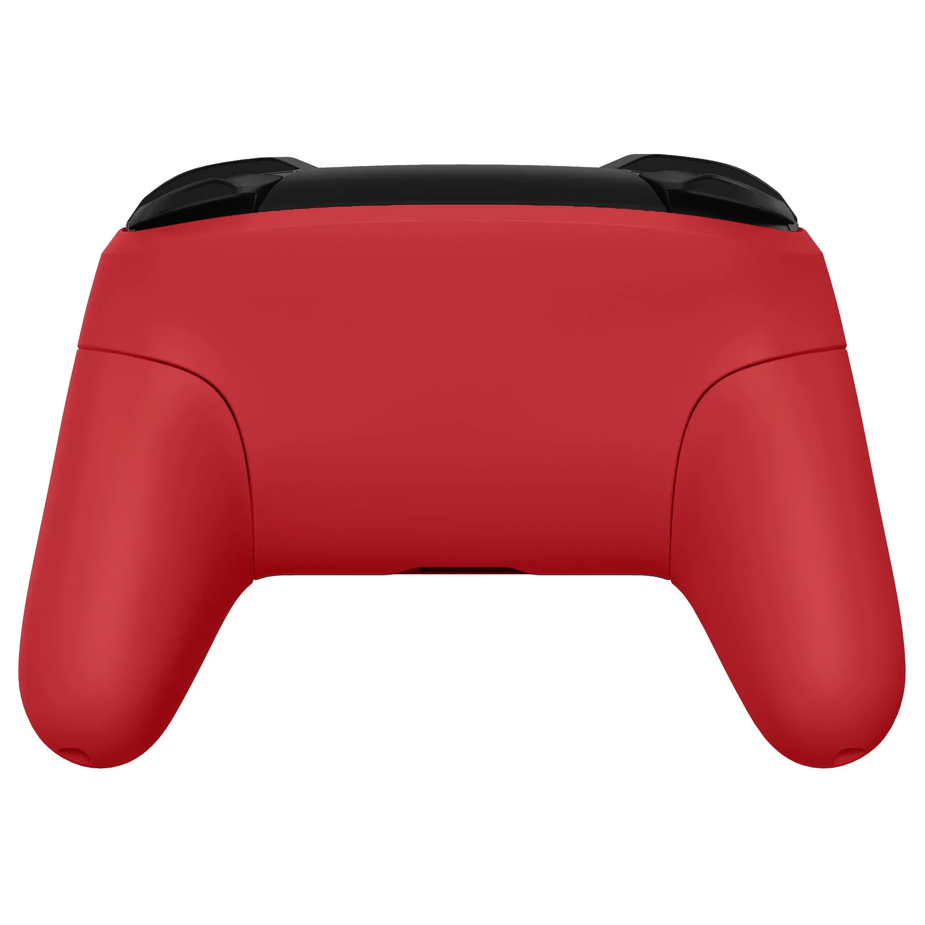 eXtremeRate Passion Red Faceplate Backplate Handles for NS Switch Pro Controller, Soft Touch DIY Replacement Grip Housing Shell Cover for NS Switch Pro - Controller NOT Included - FRP332